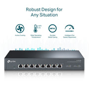 TP-Link TL-SX1008 8-Port 10G Switch – Rackmount, Metal, Fast - IT Supplies Ltd