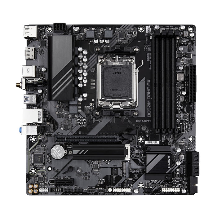 Gigabyte B650M D3HP AX AM5 Motherboard, DDR5, Wi-Fi 6E, USB-C, 2.5GbE