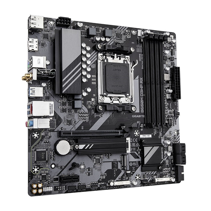 Gigabyte B650M D3HP AX AM5 Motherboard, DDR5, Wi-Fi 6E, USB-C, 2.5GbE