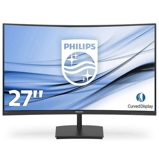 Philips 271E1SCA/00 27 Inch Curved Monitor, Full HD, VGA, HDMI, 75Hz, 4ms, Speakers, VESA - IT Supplies Ltd