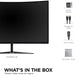 Viewsonic Omni VX3218C-2K 32 Inch Curved Gaming Monitor, QHD, 165Hz, Freesync, 2xHDMI, DisplayPort, 1ms VESA, Speakers - IT Supplies Ltd