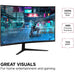 Viewsonic Omni VX3218C-2K 32 Inch Curved Gaming Monitor, QHD, 165Hz, Freesync, 2xHDMI, DisplayPort, 1ms VESA, Speakers - IT Supplies Ltd