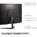 Viewsonic Omni VX3218C-2K 32 Inch Curved Gaming Monitor, QHD, 165Hz, Freesync, 2xHDMI, DisplayPort, 1ms VESA, Speakers - IT Supplies Ltd