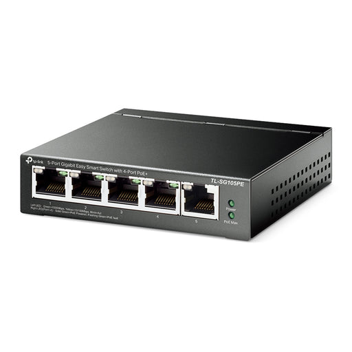 TP-Link TL-SG105PE 5-Port Gigabit Easy Smart Switch with 4-Port PoE+ - IT Supplies Ltd