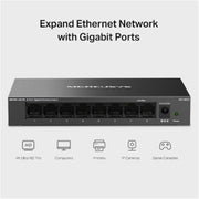 Mercusys MS108GS 8-Port Gigabit Network Switch – Steel Case - IT Supplies Ltd