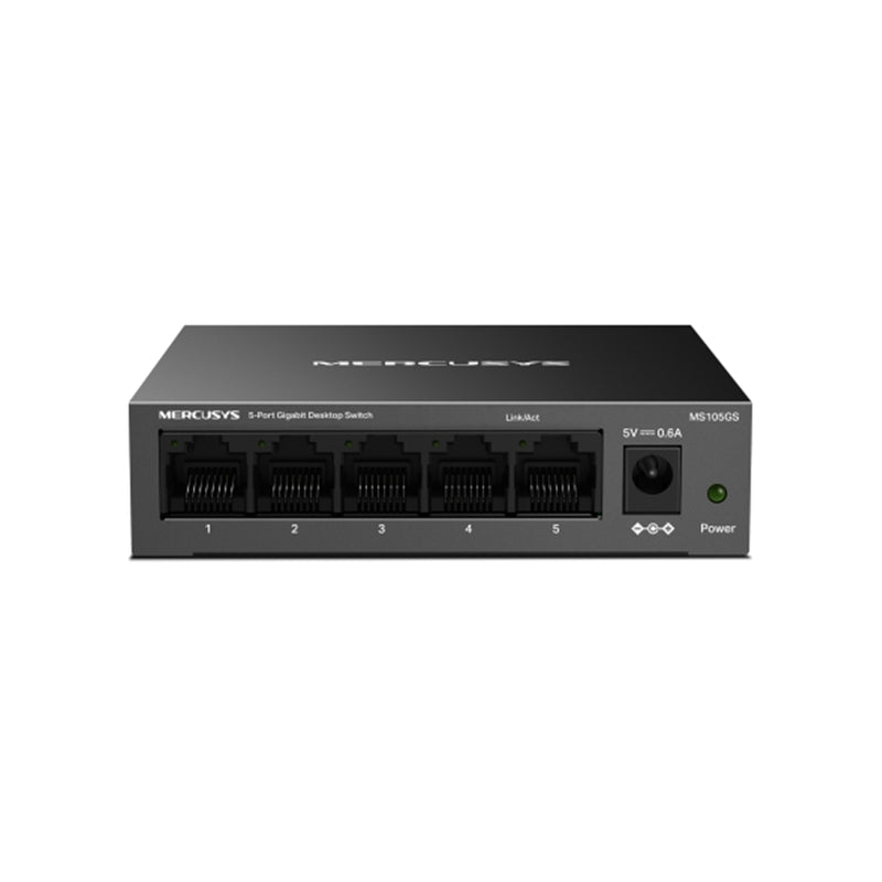 Mercusys MS105GS 5-Port Gigabit Ethernet Network Switch – Metal Case - IT Supplies Ltd