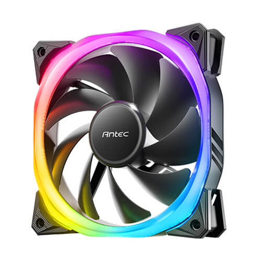 Antec Fusion 120mm ARGB 3 Fan Pack, Black, 3x120mm ARGB Fans, Upto 2000RPM, 57.93CFM Airflow, 31.24dB Max, 4-pin PWM 3-pin LED - IT Supplies Ltd