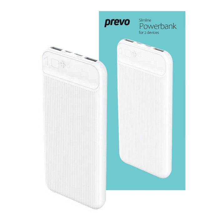 Prevo Entertainment Bundle with Active Noise Cancelling Earbuds, 10000mAh Powerbank & Mains Charger