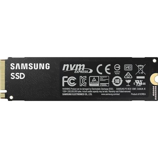 Samsung 980 PRO (MZ-V8P1T0BW)1TB NVMe SSD, M.2 Interface, PCIe Gen4, 2280, Read 7000MB/s, Write 6000MB/s, 5 Year Warranty - IT Supplies Ltd