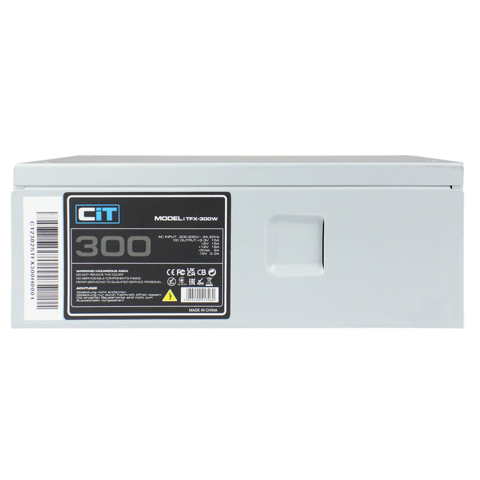 CIT 300W TFX-300W Silver Coating Power Supply, Low Noise 8cm Fan with intelligent fan speed control, Support standard TFX form factor - IT Supplies Ltd