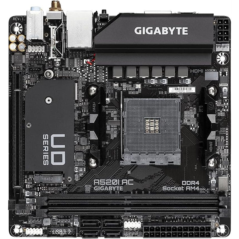 Gigabyte A520I AC Mini-ITX | AM4, DDR4, PCIe 3.0, Wi-Fi, RGB - IT Supplies Ltd