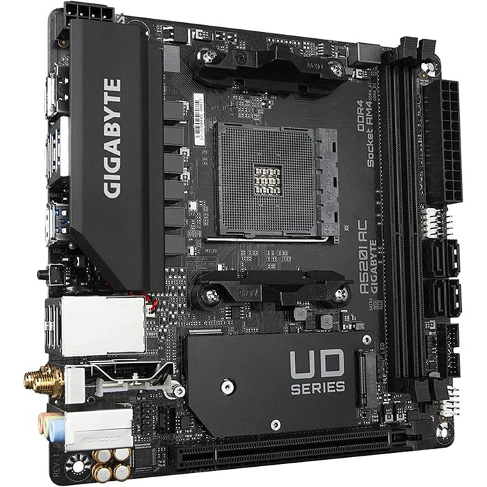 Gigabyte A520I AC Mini-ITX | AM4, DDR4, PCIe 3.0, Wi-Fi, RGB