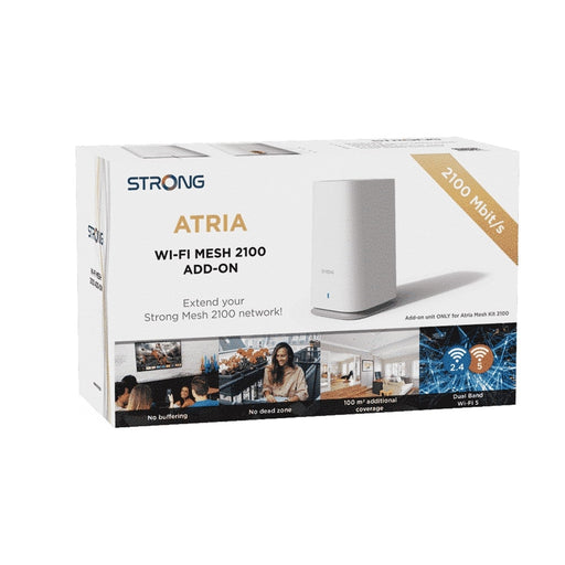 Strong MESHKIT2100ADDUK AC2100 Whole Home Wi-Fi Mesh System/Additional Unit (1 Pack) - 1,600sq.ft Coverage - IT Supplies Ltd