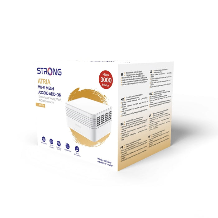 Strong MESHAX3000ADDUK AX3000 Whole Home Wi-Fi 6 Mesh System/Additional Unit (1 Pack) - 1,600sq.ft Coverage - IT Supplies Ltd