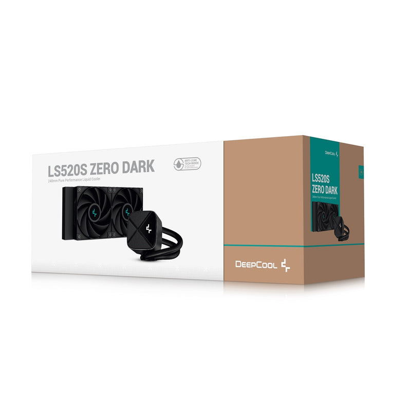 DeepCool LS520S Zero Dark 240mm AIO – High-Performance, Stealth Design - IT Supplies Ltd