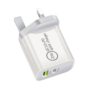Prevo QC70 20W USB Type-C & USB Type-A Fast Charge Mains Charger with QC 3.0 and 2m USB-C Cable for Laptops, Ultrabooks, Chromebooks, iPads, MacBooks, Smartphones, Tablets, Mobile Devices, Action Cameras, DSLRs - IT Supplies Ltd
