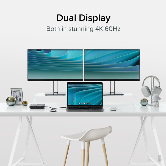 Plugable USBC-6950PDZ USB-C Dual HDMI Dock | 100W PD | USB 3.0