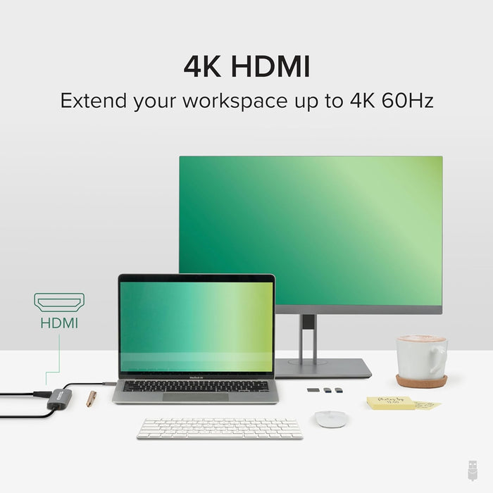 Plugable USB-C 7-in-1 Hub | HDMI & Ethernet | Portable