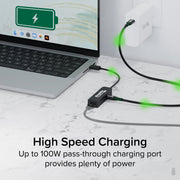 Plugable USBC-E2500PD USB-C to 2.5GbE Ethernet Adapter with 100W PD - IT Supplies Ltd