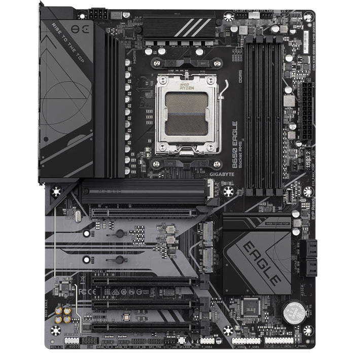 Gigabyte B650 EAGLE AMD AM5 Socket Motherboard, ATX, 4x DDR5 Slots, 3x M.2 Sockets, 2x USB-C Port, Fitted I/O Shield, GbE LAN, 1x DisplayPort / 1x HDMI Port - IT Supplies Ltd