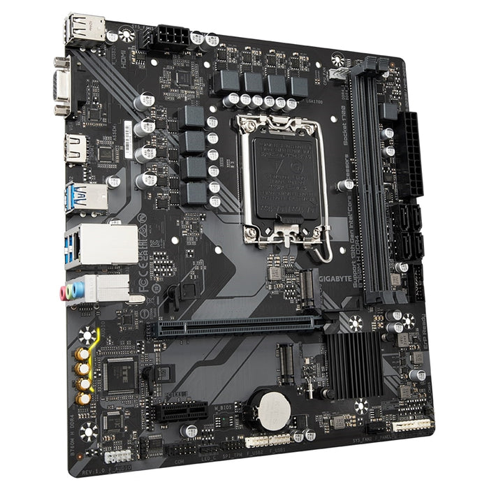 Gigabyte B760M H DDR4 Ultra Durable Intel 1700 Socket Motherboard, Micro-ATX, 2x DDR4 Slots, 2x M.2 Sockets, GbE LAN, 1x D-Sub / 1x HDMI Port - IT Supplies Ltd