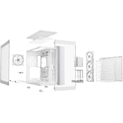 be-quiet! Light Base 900 FX, White, Full Tower E-ATX Case, Massive ARGB LED Strip, Full Windowed Design, 4 Light Wings 140mm PWM fans included - IT Supplies Ltd