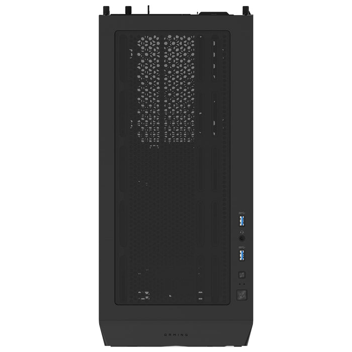 Gigabyte C102 GLASS Mid Tower PC Case - Black, Tempered Glass Side Panel, Optimized Airflow, Dual USB 3.0 Ports, Supports Liquid Cooling Up to 360mm - IT Supplies Ltd