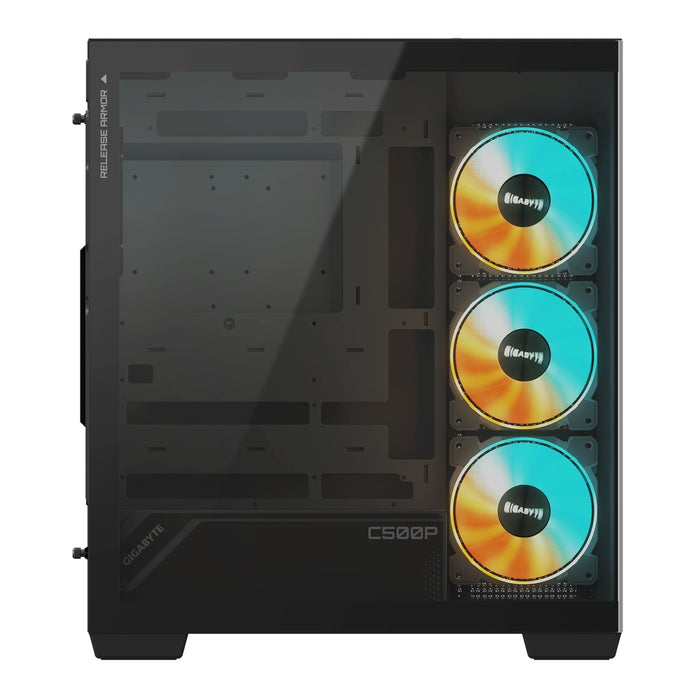 Gigabyte C500 Panoramic Stealth RGB Case – ATX, Glass, ARGB
