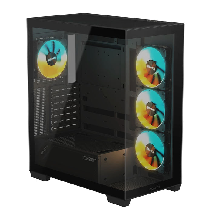 Gigabyte C500 Panoramic Stealth RGB Case – ATX, Glass, ARGB