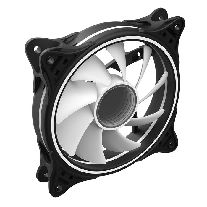 CiT Tornado FNB 120mm RGB LED Fan - High Airflow, Quiet Operation, 4-Pin PWM, Black - IT Supplies Ltd