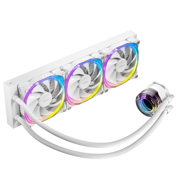 Antec Vortex 360 ARGB AIO Cooler – Silent & High-Performance, White
