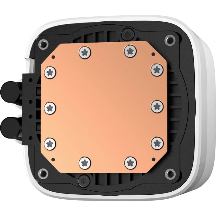 DeepCool LD 240 AIO Liquid CPU Cooler, White, Universal Socket, 240mm Radiator, PWM 2400RPM Cooling Fans, Addressable RGB LED Lighting, Fully Customizable Infinity Mirror Cap Design, Digital Display, - IT Supplies Ltd