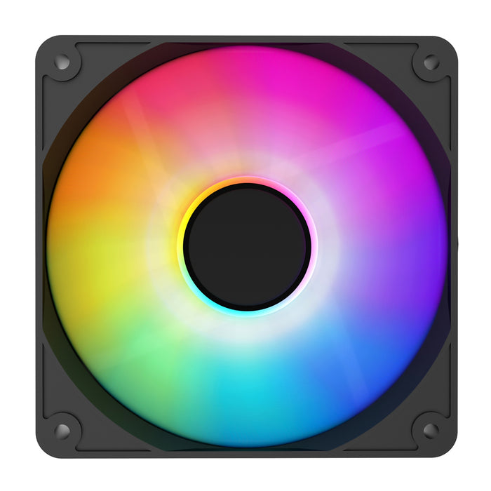 CiT Halo 120mm Infinity ARGB Black Fan – PWM, Quiet, High Airflow