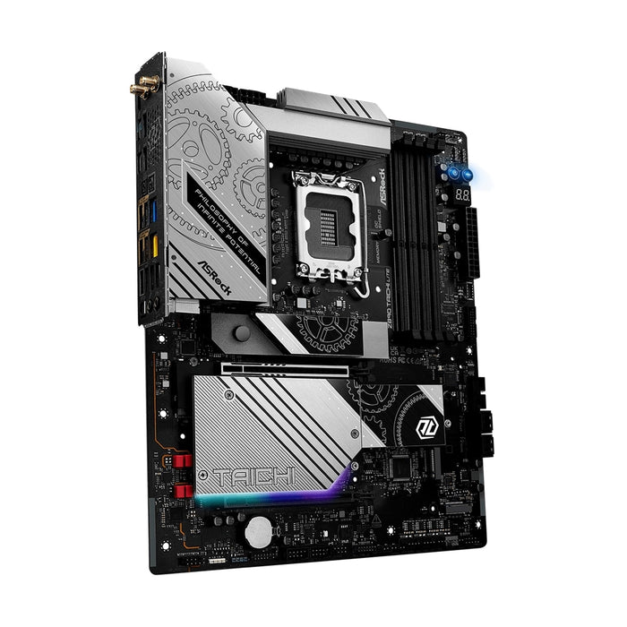 ASRock Z890 TAICHI LITE Intel 1851 Socket Motherboard, ATX, 4x DDR5 Slots, 6x M.2 Sockets, 3x USB-C Port, Fitted I/O Shield, 5GbE LAN, Wi-Fi 7, 1x HDMI Port / 2x USB-C (USB4) - IT Supplies Ltd