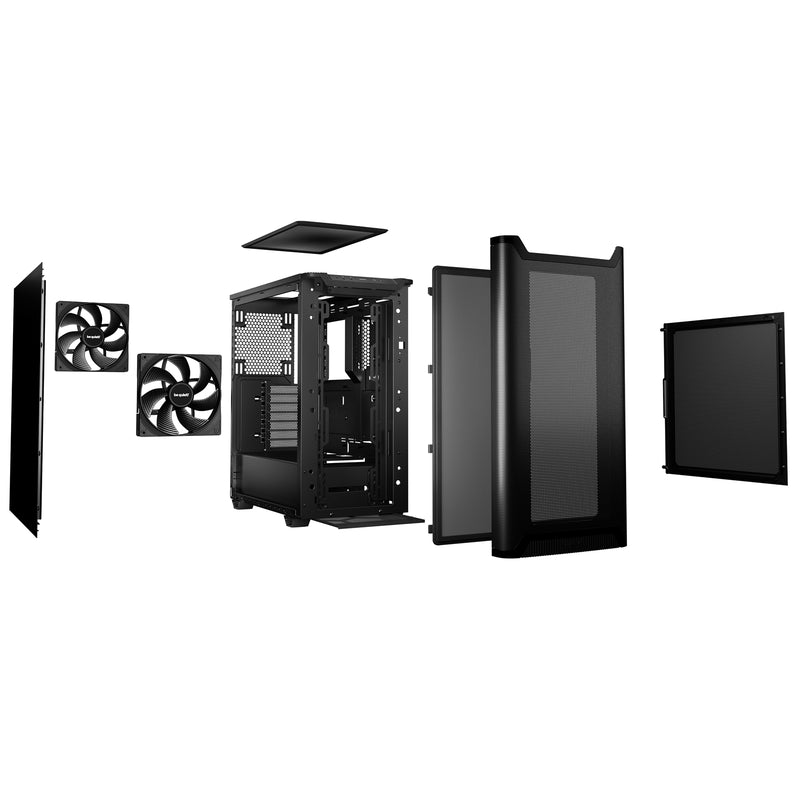 be quiet! Pure Base 501 Airflow Black | Silent Cooling, USB-C, ATX - IT Supplies Ltd
