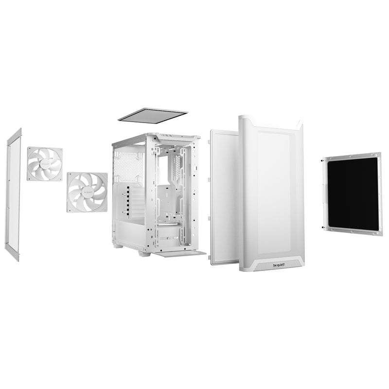 be quiet! Pure Base 501 Airflow Window White | Silent, High Airflow - IT Supplies Ltd