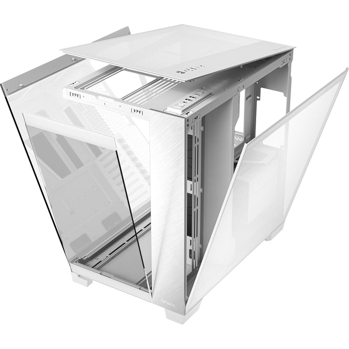Antec Constellation C8 Full Tower PC Case, Aluminium White, Vertical Cooling