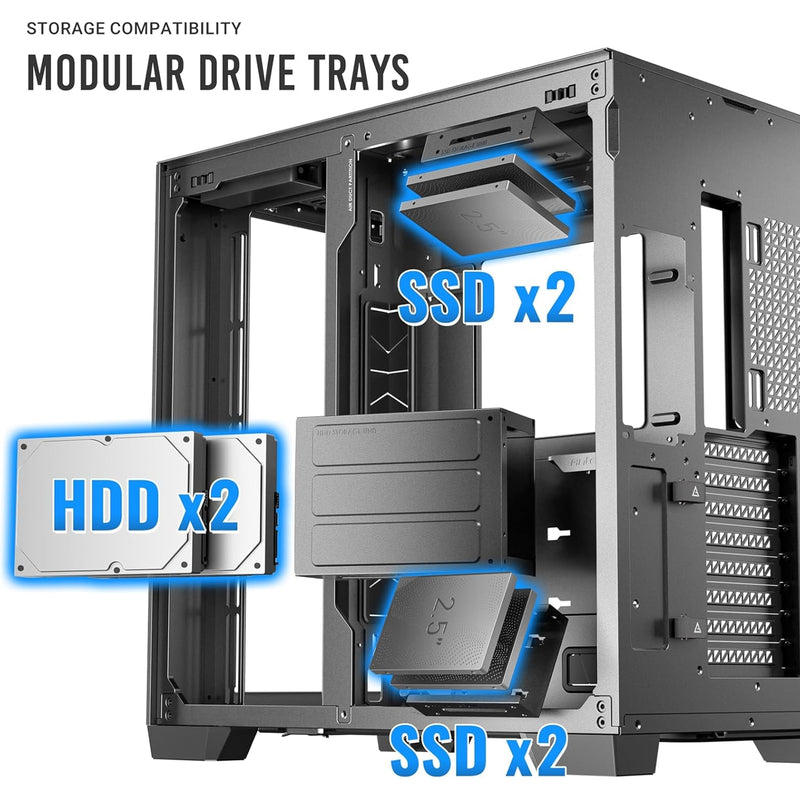 Antec C8 ARGB Full Tower Case Tempered Glass E-ATX Gaming
