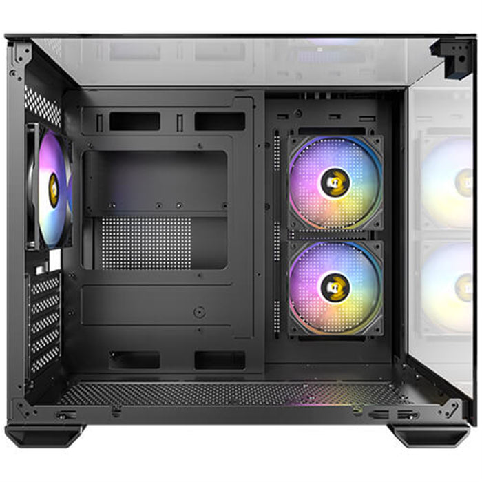 Antec CX600M Trio ARGB Case – 3 Glass Panels, 3 ARGB Fans, mATX