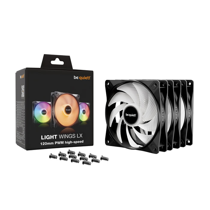 be quiet! Light Wings LX 120mm ARGB Fans – Silent, High Airflow