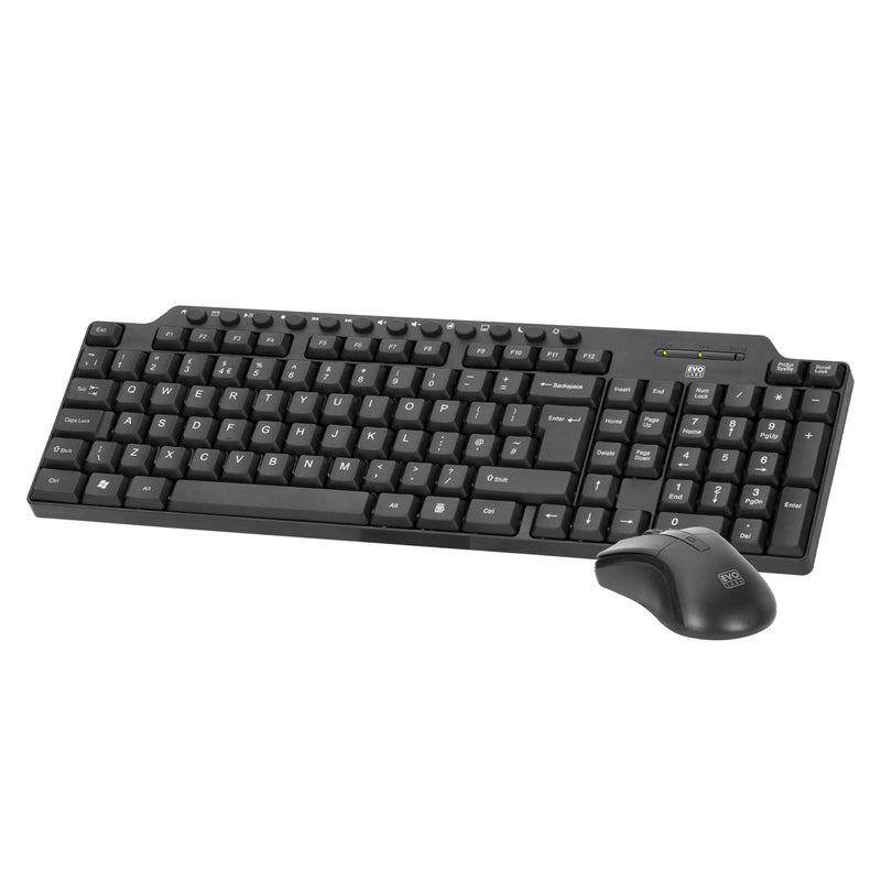 Evo Labs CM-501UK Wired Keyboard & Mouse Combo | USB Plug & Play - IT Supplies Ltd