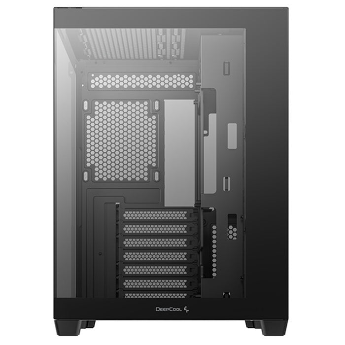 DeepCool CG530 Black Case | Dual-Chamber, Tempered Glass, High Airflow