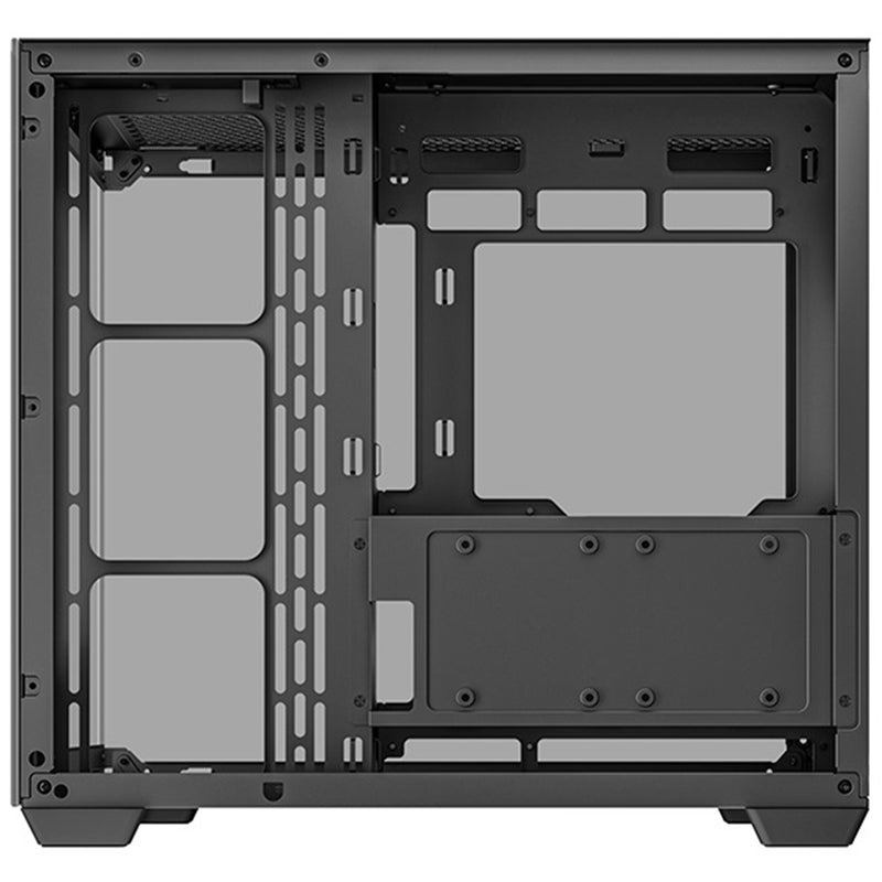 DeepCool CG530 Black Case | Dual-Chamber, Tempered Glass, High Airflow - IT Supplies Ltd