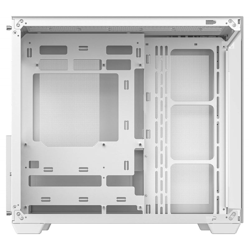 DeepCool CG530 White Case | Dual-Chamber, Tempered Glass, High Airflow - IT Supplies Ltd