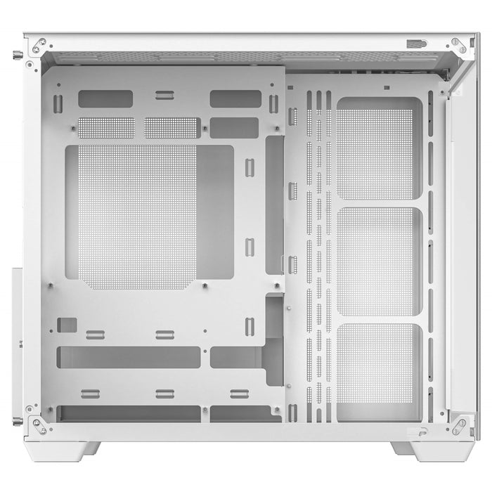 DeepCool CG530 White Case | Dual-Chamber, Tempered Glass, High Airflow