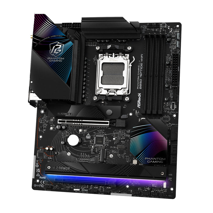 ASRock B850 Riptide WiFi AM5 ATX Motherboard – DDR5, PCIe 5.0, Wi-Fi 7