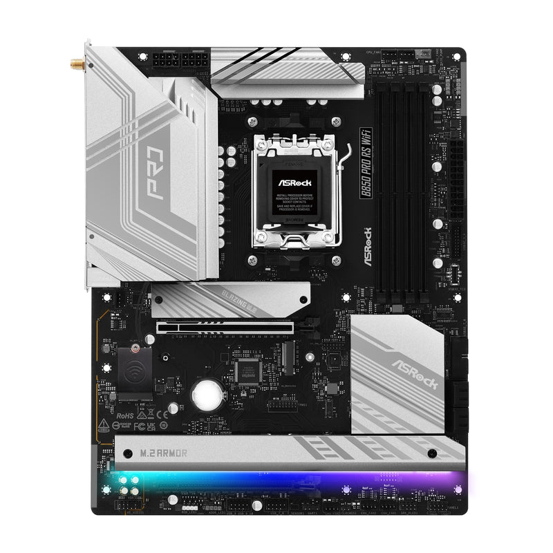 ASRock B850 Pro RS WiFi AM5 ATX DDR5 PCIe 5.0 Motherboard