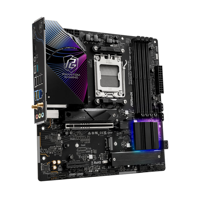 ASRock B850M Riptide WiFi Phantom Gaming Motherboard AMD AM5 Micro-ATX