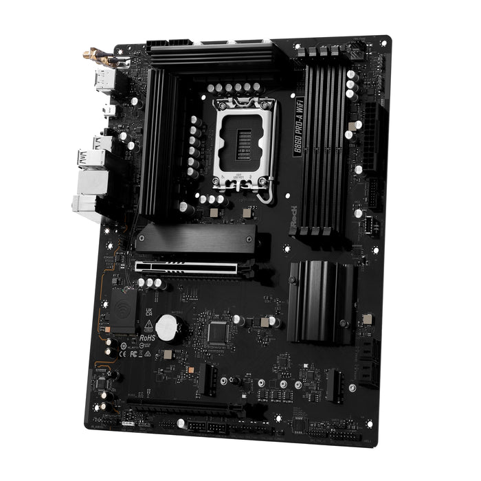 ASRock B860 Pro-A WiFi ATX Motherboard | DDR5, PCIe 5.0, Wi-Fi 6E