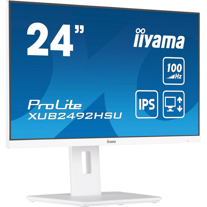 iiyama XUB2492HSU-W6 24" IPS Monitor, Full HD, 100Hz, FreeSync
